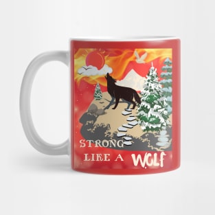 strong like a wolf Mug